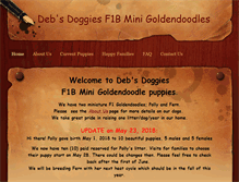 Tablet Screenshot of debsdoggies.com